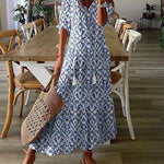 Luna | Bohemian A-Line Midi Dress