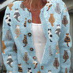 Bramley | The Cat Print Cardigan