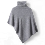 Marcelline Knit Woolen Turtleneck Cloak