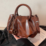 Lightweight crossbody handbag pleated cloud bag