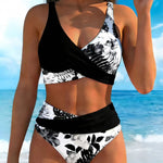 Women's Sexy Bikini Set with Tropical Floral Print
