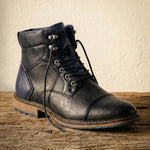 Tiberio Structured Leather Boot