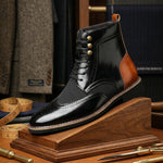 Sandro Leather Lace-Up Boot