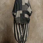 Casual Color-Block Printed Long-Sleeve Top And Pants Set