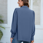 Zeagoo V Neck Button Down Shirts Long Sleeve Collared Blouses Tops