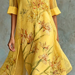 Casual Floral Short-Sleeve Midi Dress & Slip Dress Two-Piece Set