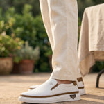 Alessio Leather Slip-Ons