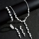 VALERINE | HIGH-END SPARKLE FLOWER JEWELRY SET