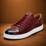 Woven Leather Sneakers