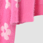 Zeagoo Women's Cute Daisy Knit Cardigan Long Sleeve Casual Flower Open Front Sweater Tops