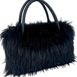Trendy chain crossbody bag fashionable fur bag