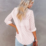 Zeagoo Long Sleeve Button Up Shirt Summer Sheer Tulle Top for Women Casual Loose Business Casual 2026 | Under