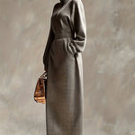 STELLA ERTOIS ELEGANT HIGH NECK MAXI DRESS