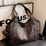 Fashionable rivet high-end large-capacity tote bag