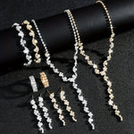 VALERINE | HIGH-END SPARKLE FLOWER JEWELRY SET