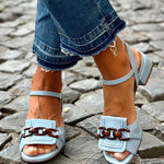 DAISY | Stitch Detail Flat Sandals