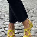 POPPY | Square Toe Cut-Out Sandals