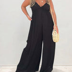 Zeagoo Women's Casual Loose-Fitting Sleeveless Wide-Leg Jumpsuit