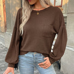 Zeagoo Long Sleeve Backless Hollow Knit Sweater for Women Casual Work Office Loose Fit 2026 | Under