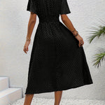 "La Scintilla | Elegant Polka Dot Dress Élisa" can be rewritten as:

"La Scintilla | Chic Polka Dot Dress Élisa"