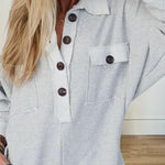 Zeagoo Women's Casual Button Long Sleeve Jumpsuit
