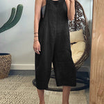 Zeagoo Women's Adjustable Bib Overalls Casual Wide Leg Baggy Jumpsuit with Pockets