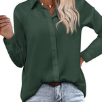 Long Sleeve Chiffon Blouse - Zeagoo (Us Only)