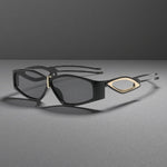 Noir Velisse Sculpted Sunglasses
