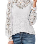 Zeagoo Lace Tops  with Separable Camisole Sexy Blouses Shirts 2 PCS Set
