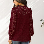 Zeagoo Lace Tops  with Separable Camisole Sexy Blouses Shirts 2 PCS Set