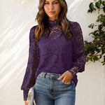 Zeagoo Lace Tops  with Separable Camisole Sexy Blouses Shirts 2 PCS Set