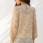 Zeagoo Lace Tops  with Separable Camisole Sexy Blouses Shirts 2 PCS Set