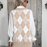 Zeagoo Sweater Vest Women Sleeveless V Neck Oversized Pullover