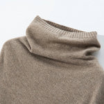 Marcelline Knit Woolen Turtleneck Cloak