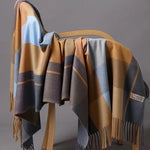 Camden Plaid Winter Shawl