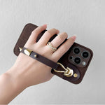 Feminique Leather Pattern Wrist Case