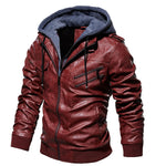 Urban Comfort Hooded Leather Jacket