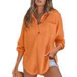 Frances | Waffle-Texture Tunic Blouse