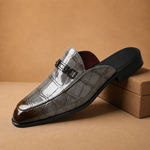 Crocodile Horsebit Mule Loafers