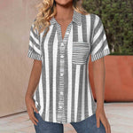 Casual Striped Blouse
