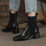Nobletta Knitted Heel Boots