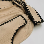 Maribel Wavy Trim Shorts