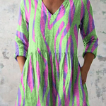 Look | Long Blouse with Vibrant Design