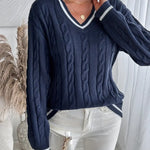 Amélie Laurent | Cable Knit Sweater For Women