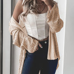 Zeagoo Solid Color Button-down Long-sleeve Sequined Cardigan Shirt for Women Casual Loose Business Casual 2026 | Under