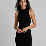 Black Basic Slim-Fit Mini Tank Dress