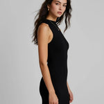 Black Basic Slim-Fit Mini Tank Dress