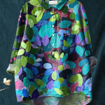 Grace | Summer Forest Art Printed Women's Casual Shirt