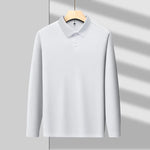 Piqué Long Sleeve Cotton Polo