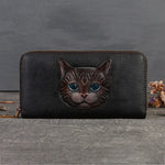 Cat Vogue Vintage Leather Wallet